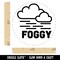 Foggy Fog Weather Day Planning Self-Inking Rubber Stamp for Stamping Crafting Planners